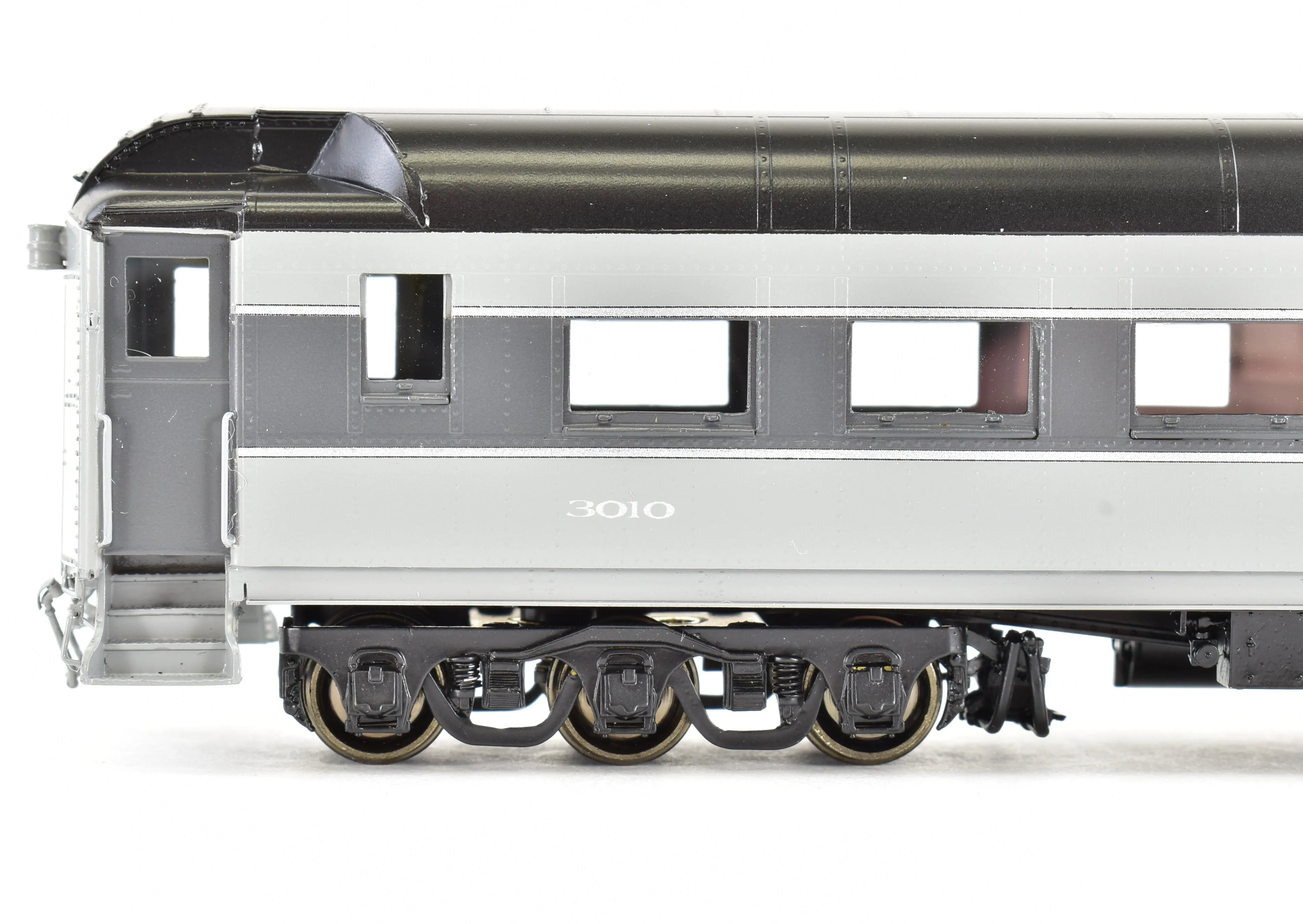 HO Brass Pecos River Brass ATSF - Santa Fe Heavyweight 3000 Series Chair Car FP Grey "The Scout"