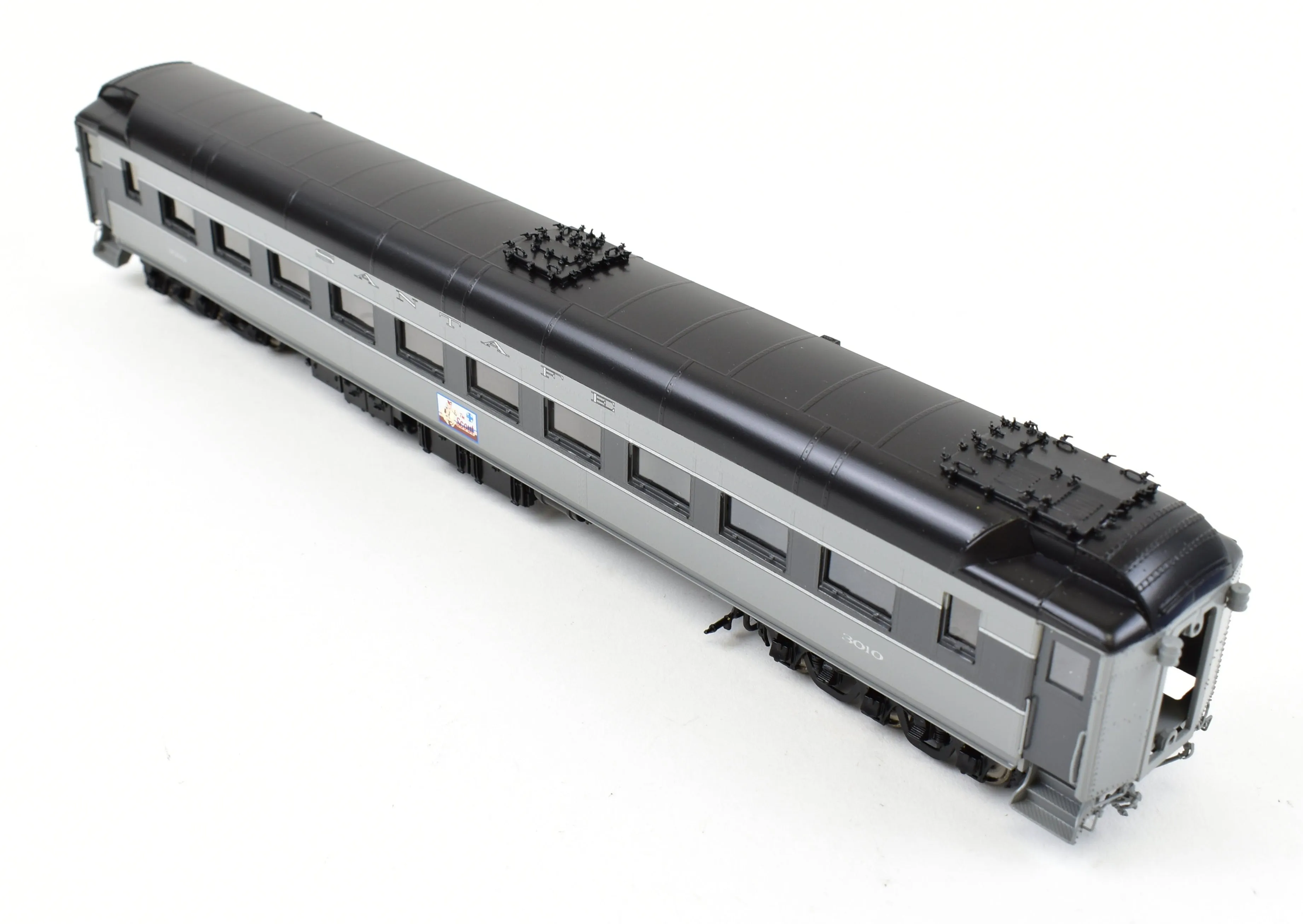 HO Brass Pecos River Brass ATSF - Santa Fe Heavyweight 3000 Series Chair Car FP Grey "The Scout"