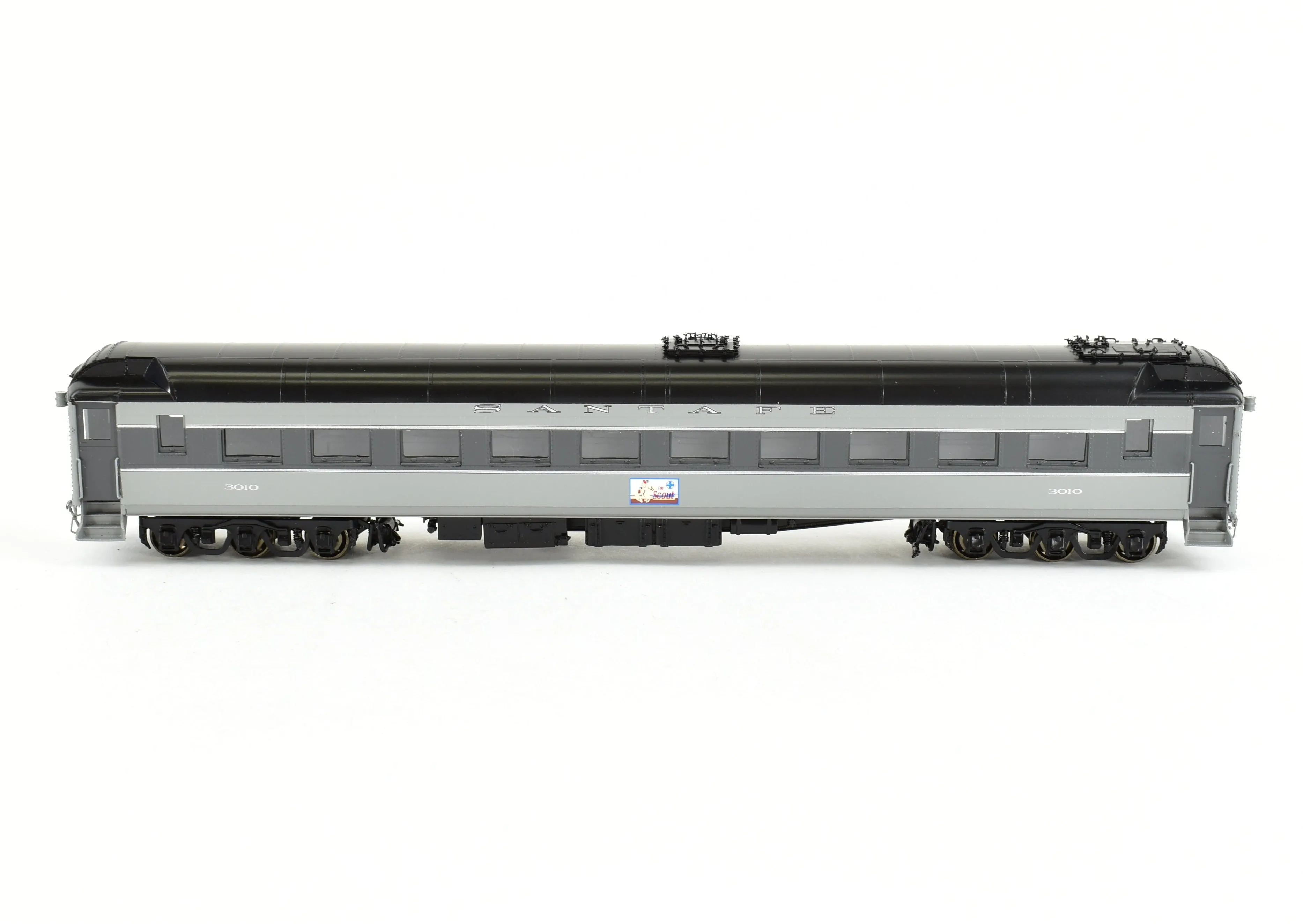 HO Brass Pecos River Brass ATSF - Santa Fe Heavyweight 3000 Series Chair Car FP Grey "The Scout"