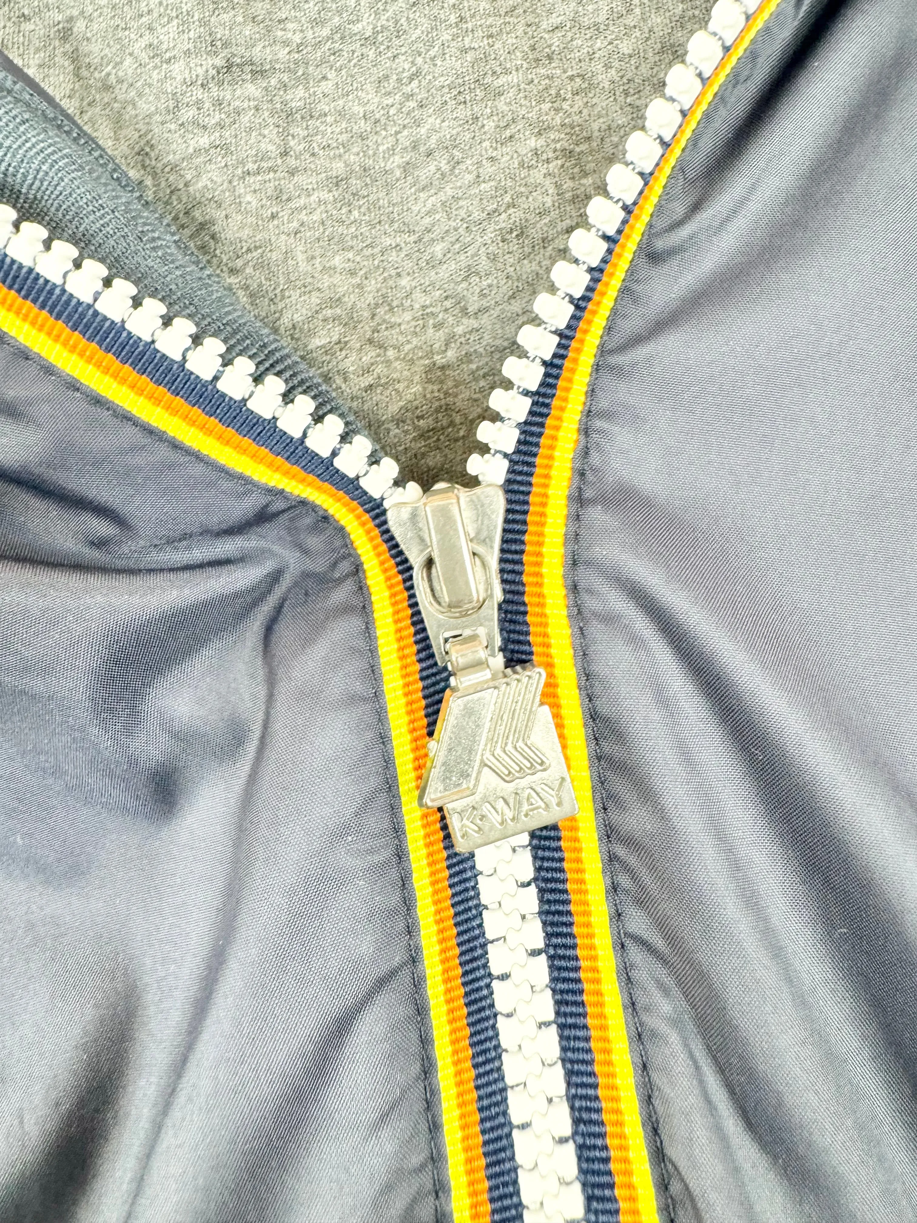K•Way Navy Amaury Nylon Jersey Jacket - M