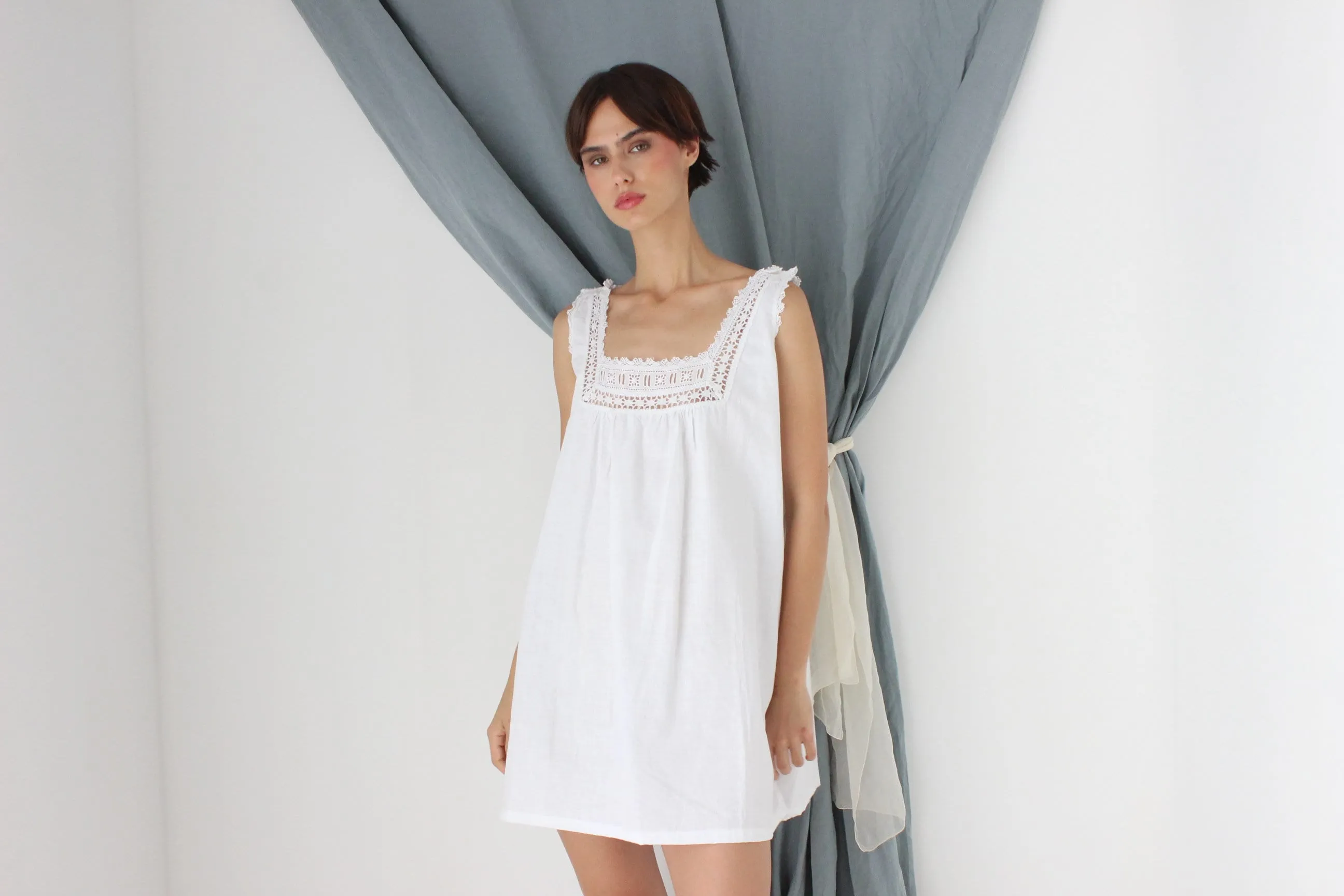 MADE IN ITALY Antique Cotton Smock