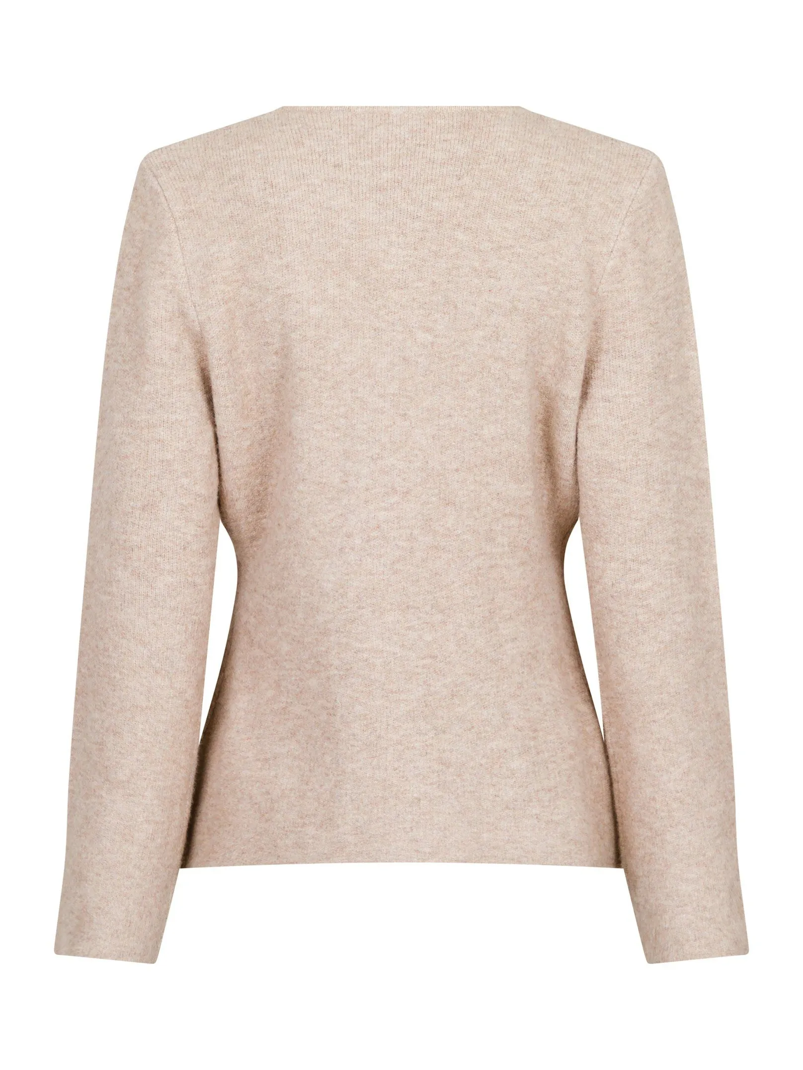Marie Louise Knit Cardigan - Sand Melange