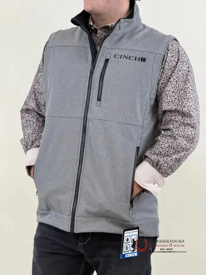 MENS CINCH BONDED VEST GRAY