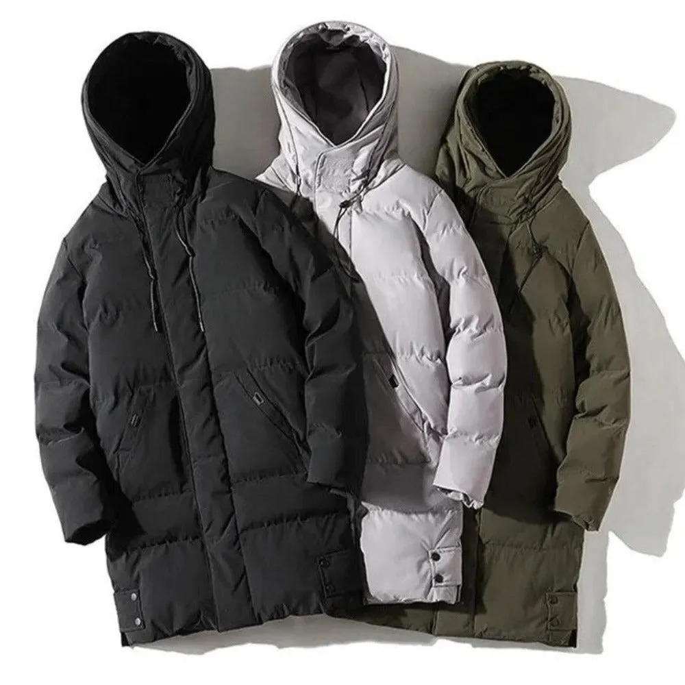 Men's Stylish Hooded Long Jacket