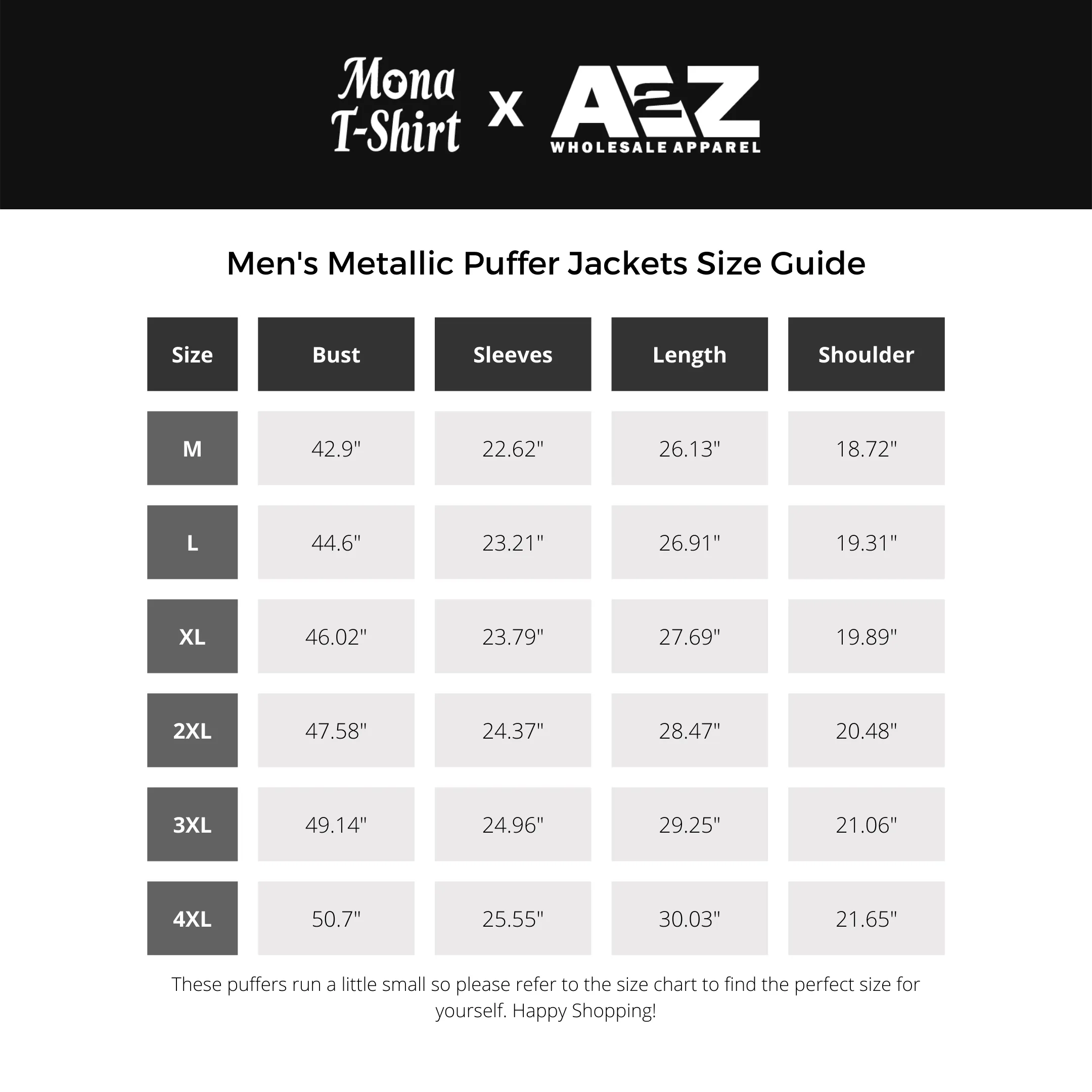 Metallic Hooded Puffer | A2Z