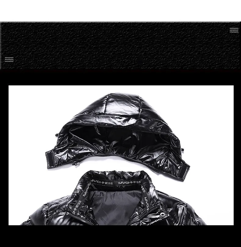 Metallic Hooded Puffer | A2Z