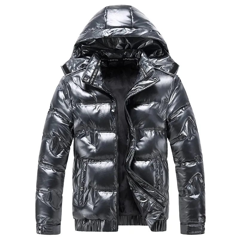 Metallic Hooded Puffer | A2Z