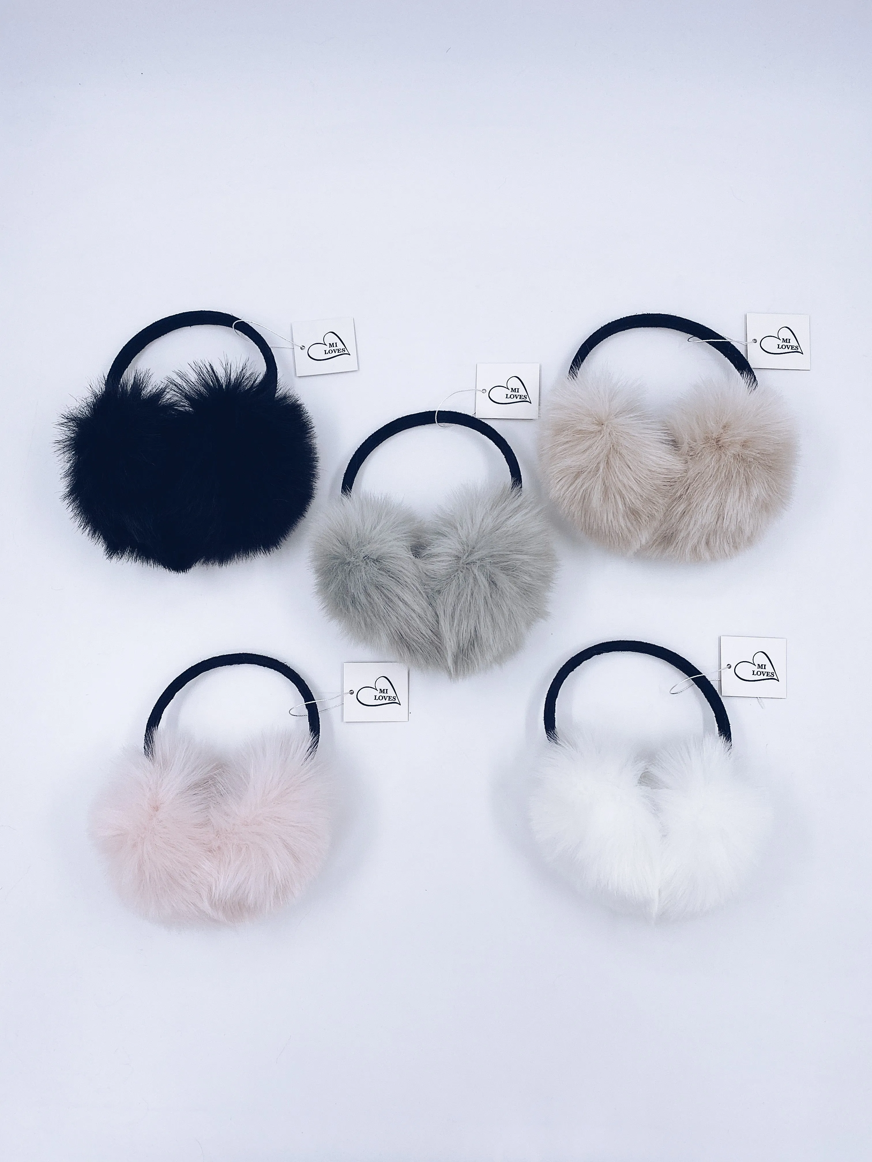 MI LOVES SIGNATURE Luxurious Synthetic fur Ear Muffs