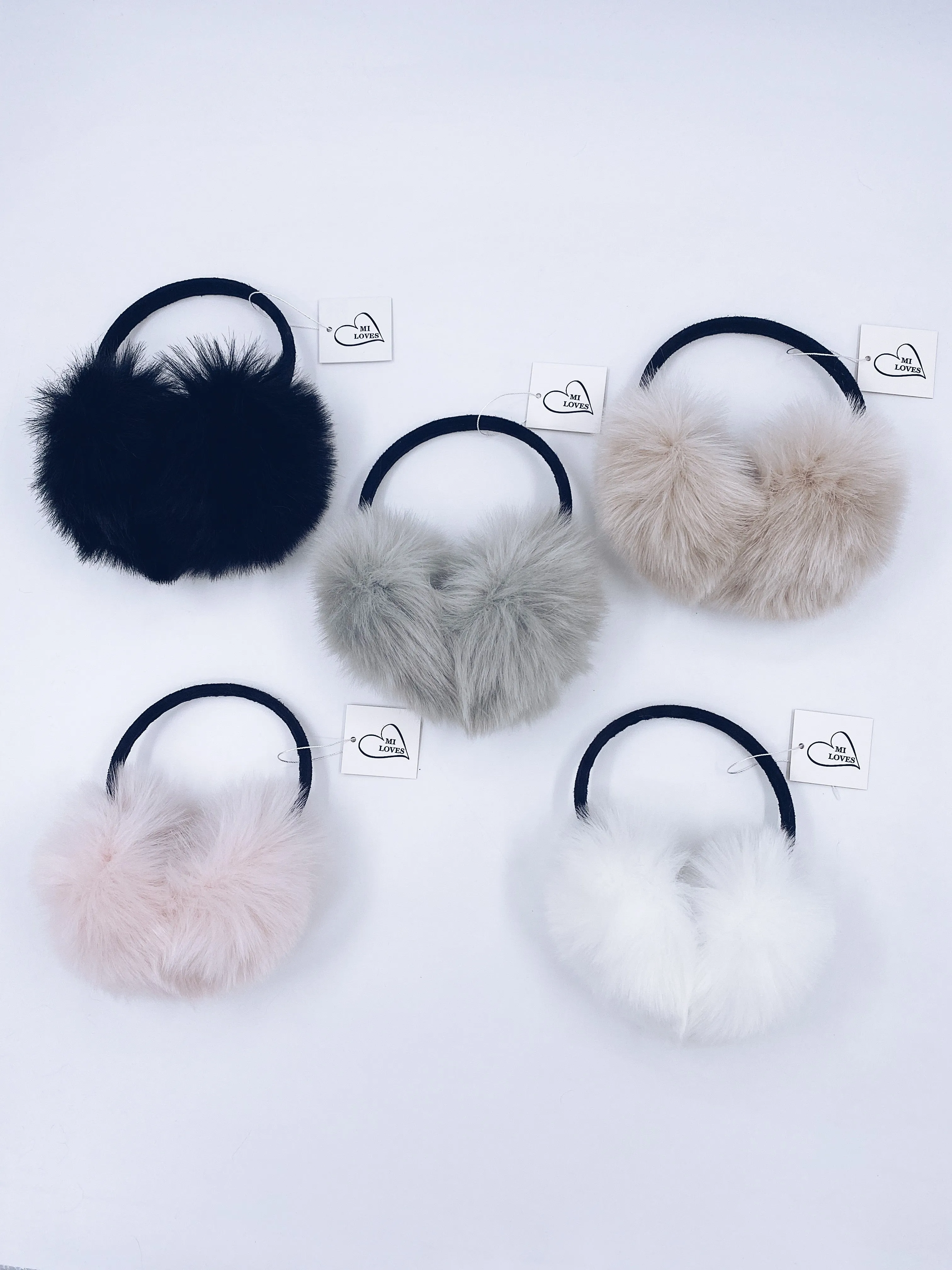 MI LOVES SIGNATURE Luxurious Synthetic fur Ear Muffs