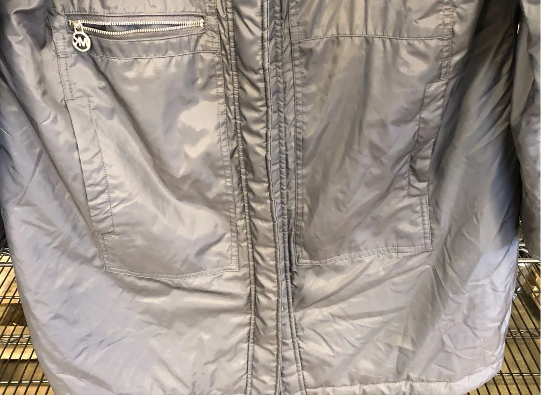 Michael Kors Women's Gray Overcoat - Size XL