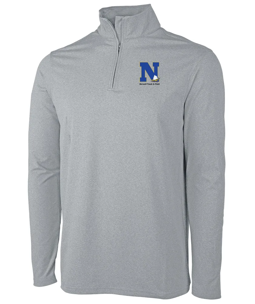 Norwell Track & Field - Men's Heathered Eco - Logic Stretch Quarter Zip (9468)