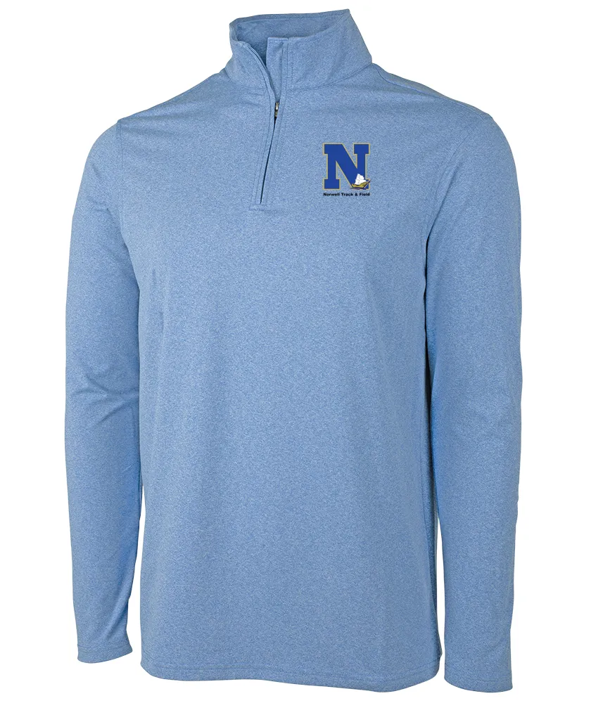 Norwell Track & Field - Men's Heathered Eco - Logic Stretch Quarter Zip (9468)