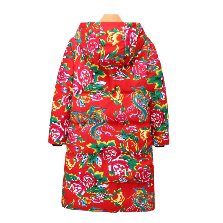 Padded Dongbei Flower Overcoat