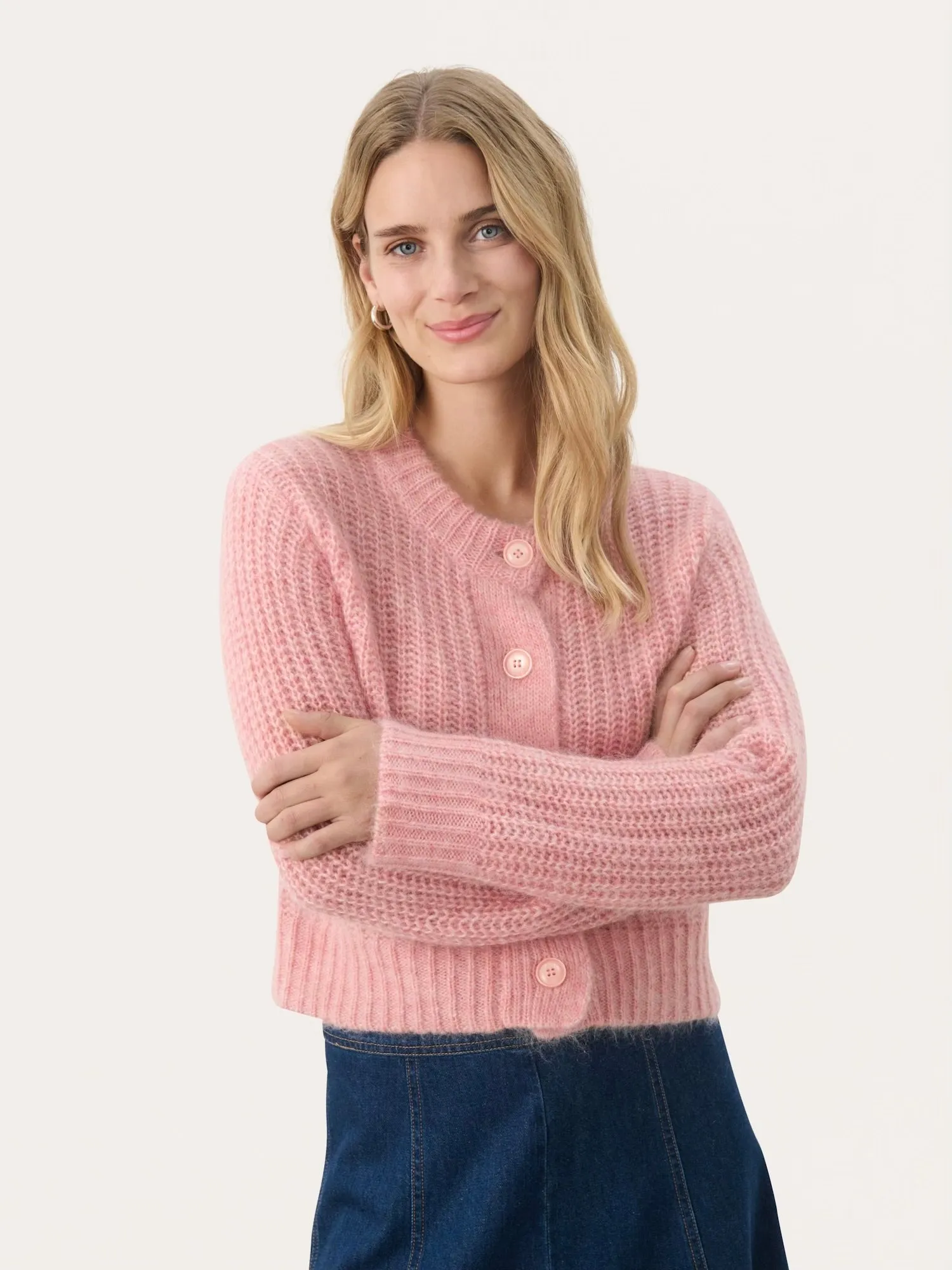 PART TWO PIRETTE CARDIGAN PEACHES
