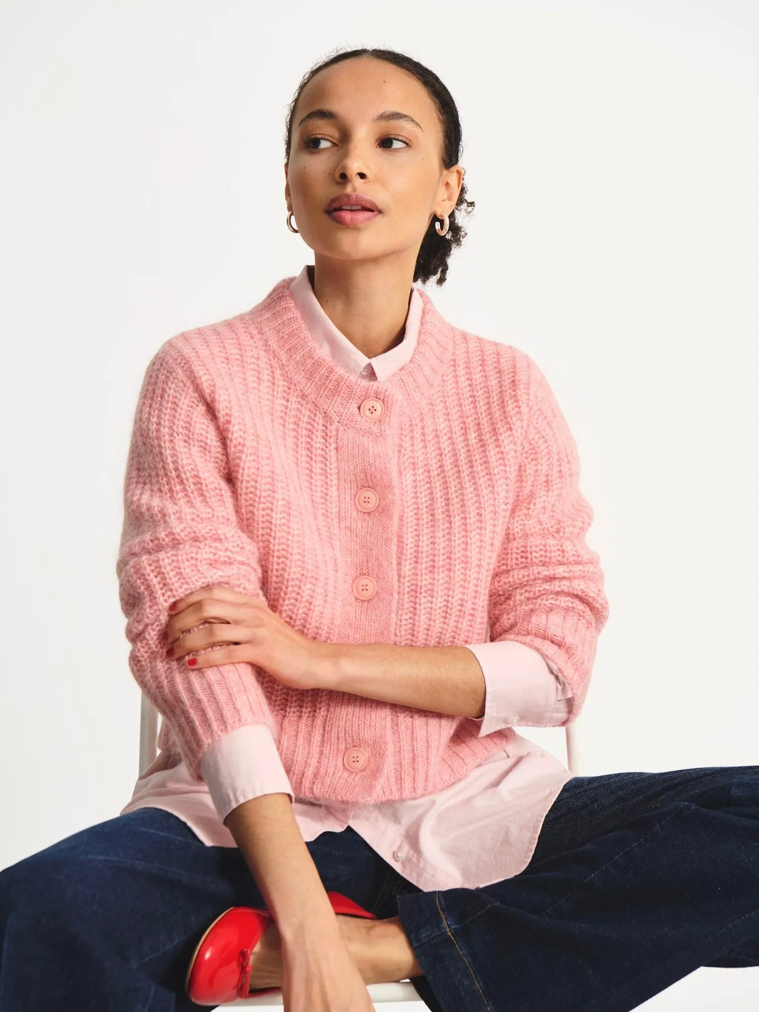 PART TWO PIRETTE CARDIGAN PEACHES