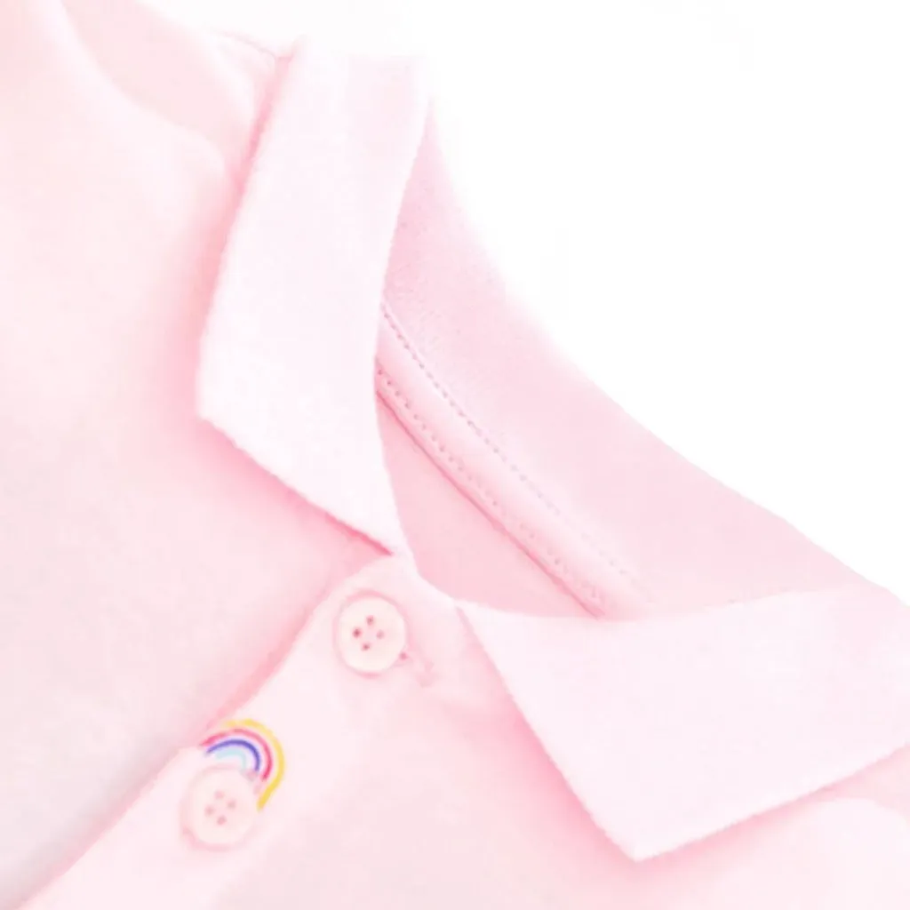Pink Summer Rainbow Girls' Polo Dress