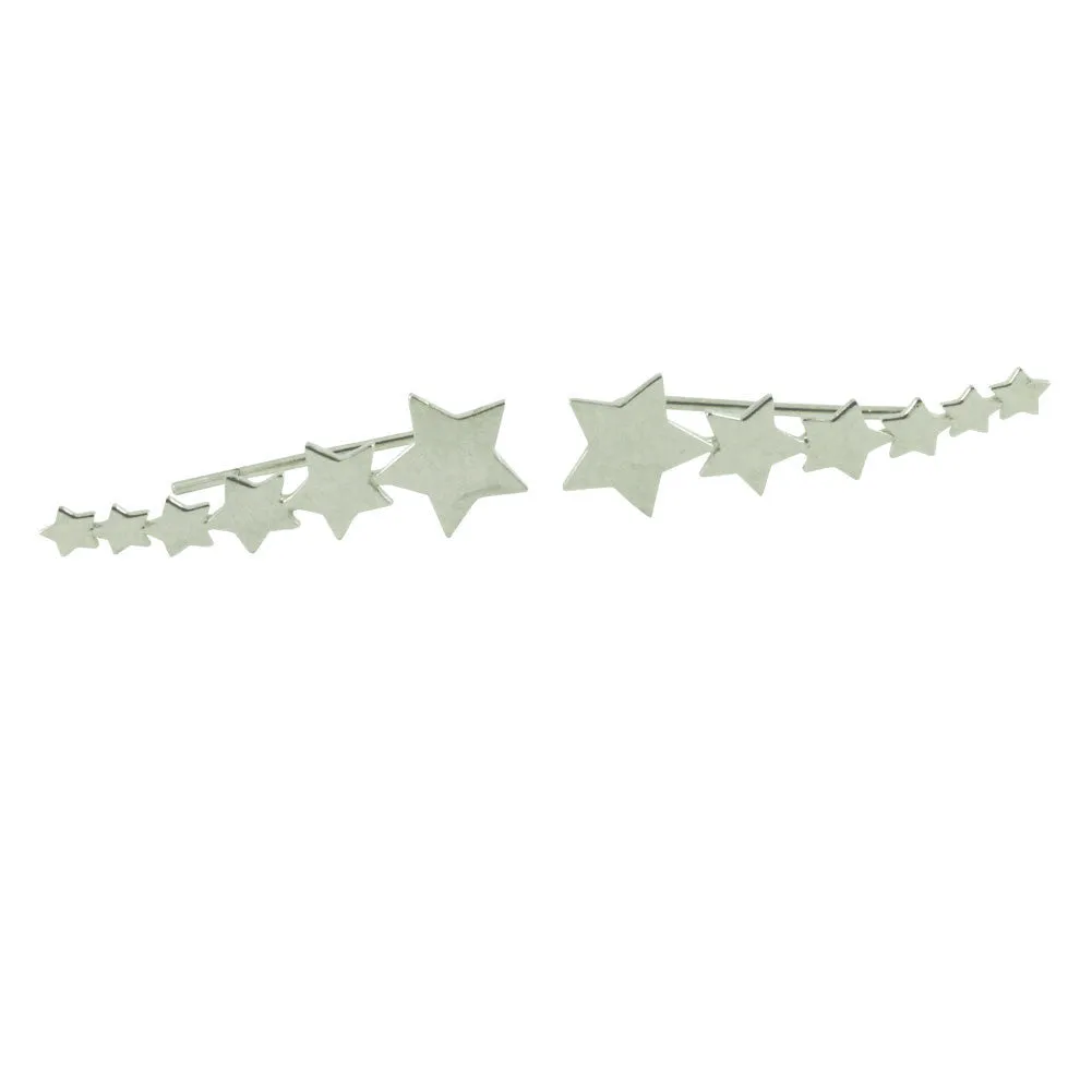 "Stellar Stars" Sterling Silver Ear Crawler