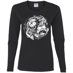 Rick And Morty Time Warp Travels Women Long Sleeve Shirt