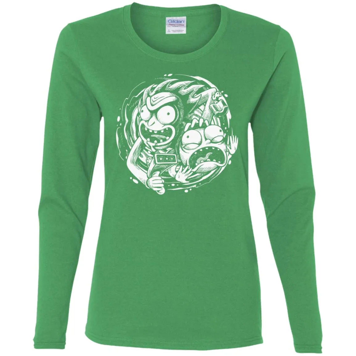 Rick And Morty Time Warp Travels Women Long Sleeve Shirt