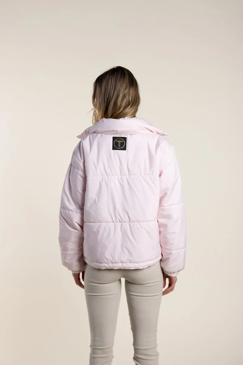 Short Puffer W/Hood in Pale Pink 2776 by Two-T's