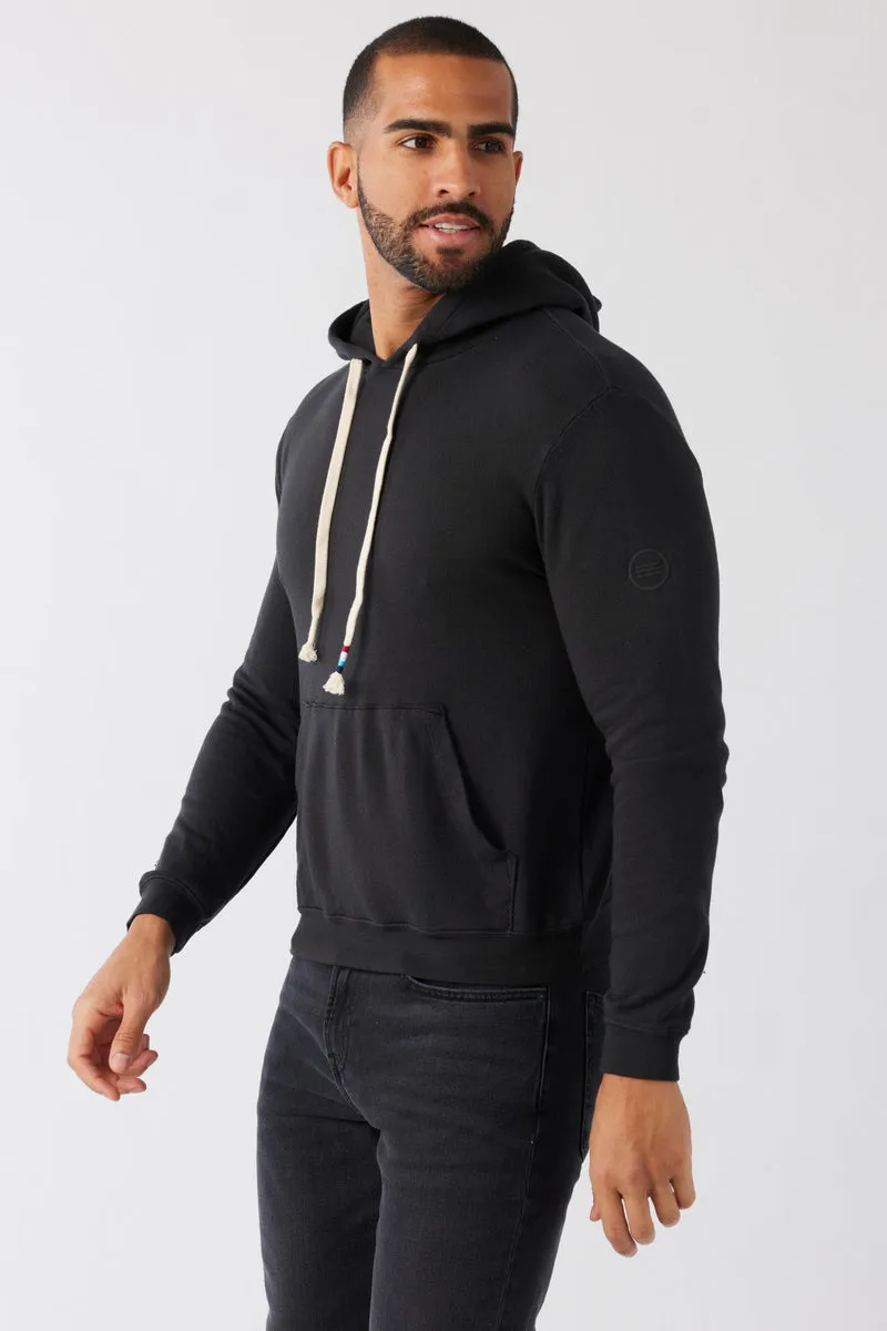 SOL ANGELES MENS CIRCLE WAVES PULLOVER HOODIE - BLACK