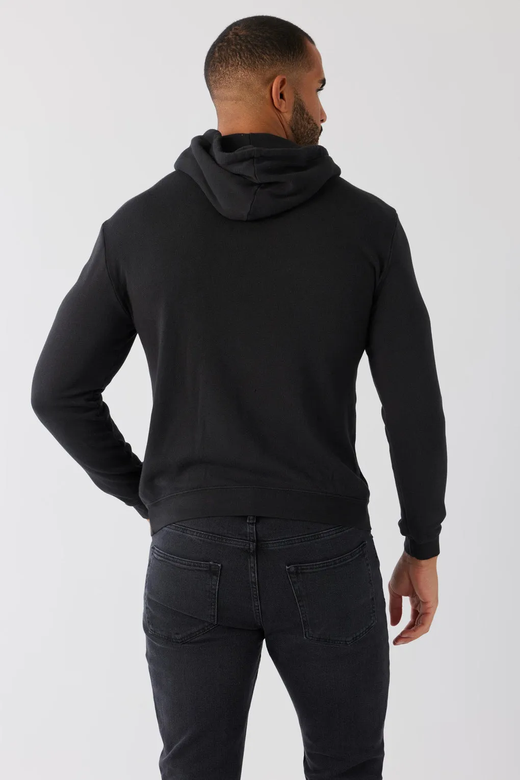 SOL ANGELES MENS CIRCLE WAVES PULLOVER HOODIE - BLACK