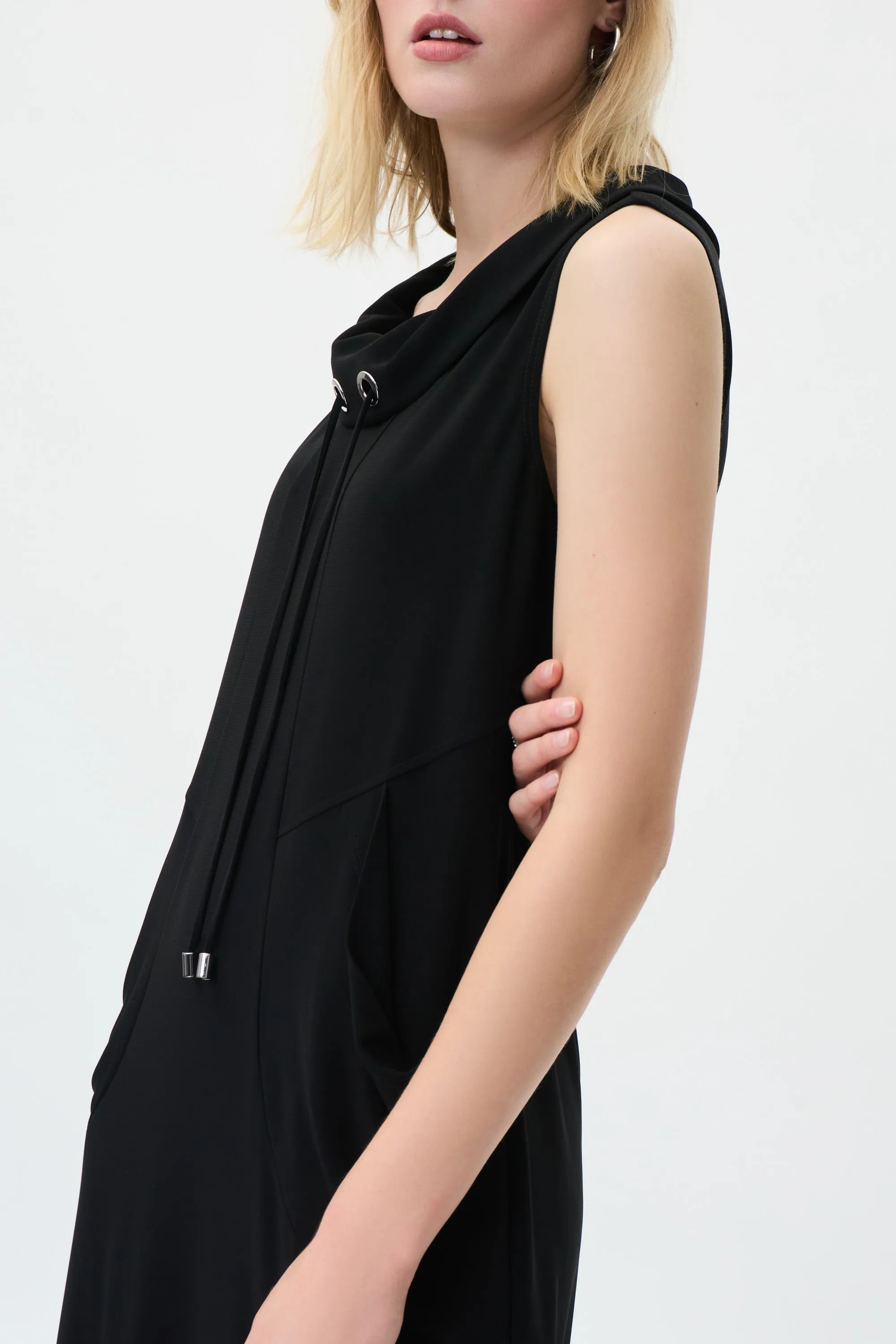 Solid Silky Knit Trapeze Dress