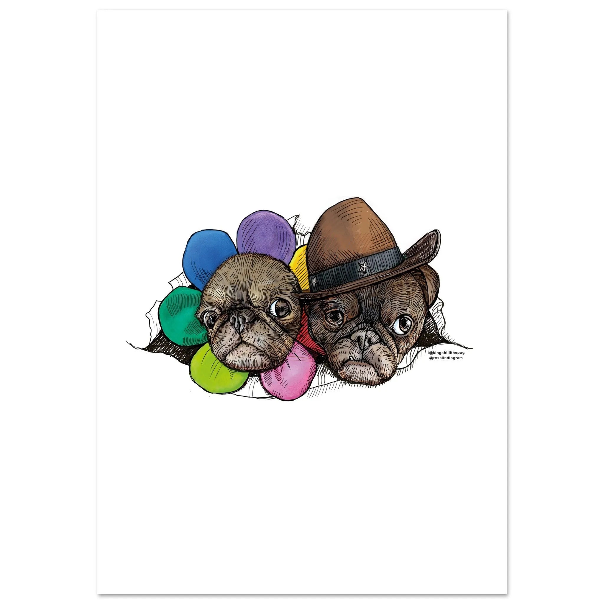 Surprise! by Ros Ingram Premium Matte Paper Poster