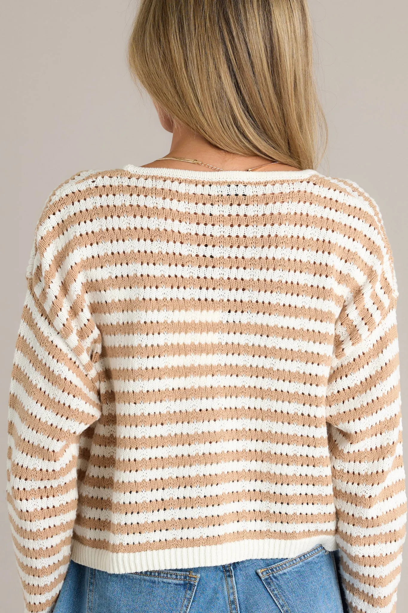 Sweet Serendipity Tan Long Sleeve Knit Cardigan
