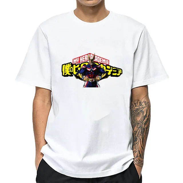 T-Shirt Men - My Hero Academia Anime Mens T-Shirt Japanese Men's Tshirt Short Sleeve anime Printed Tee Shirt Tops for Men Camiseta Masculina