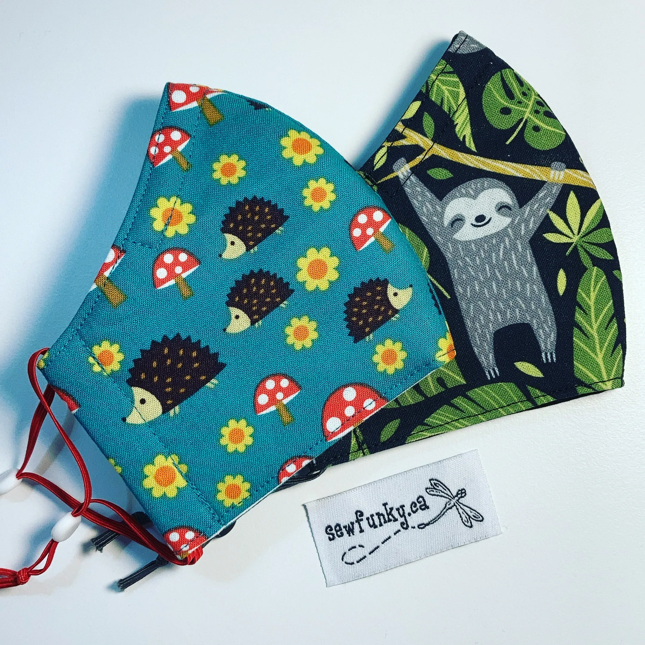 Three Layer Cloth Face Masks for Children 5-12 years 100% cotton