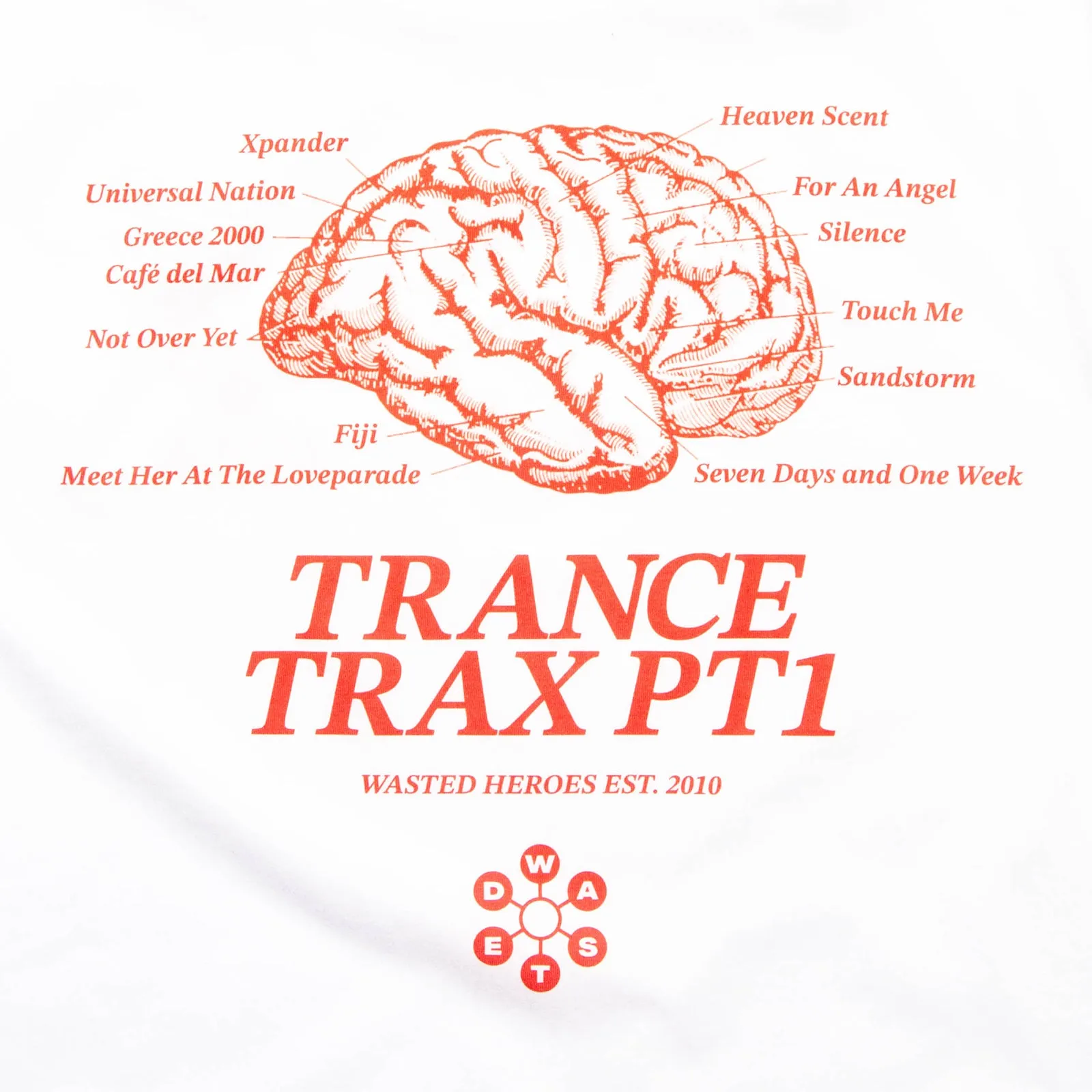 Trance Trax PT1 Back Print - Tshirt - White