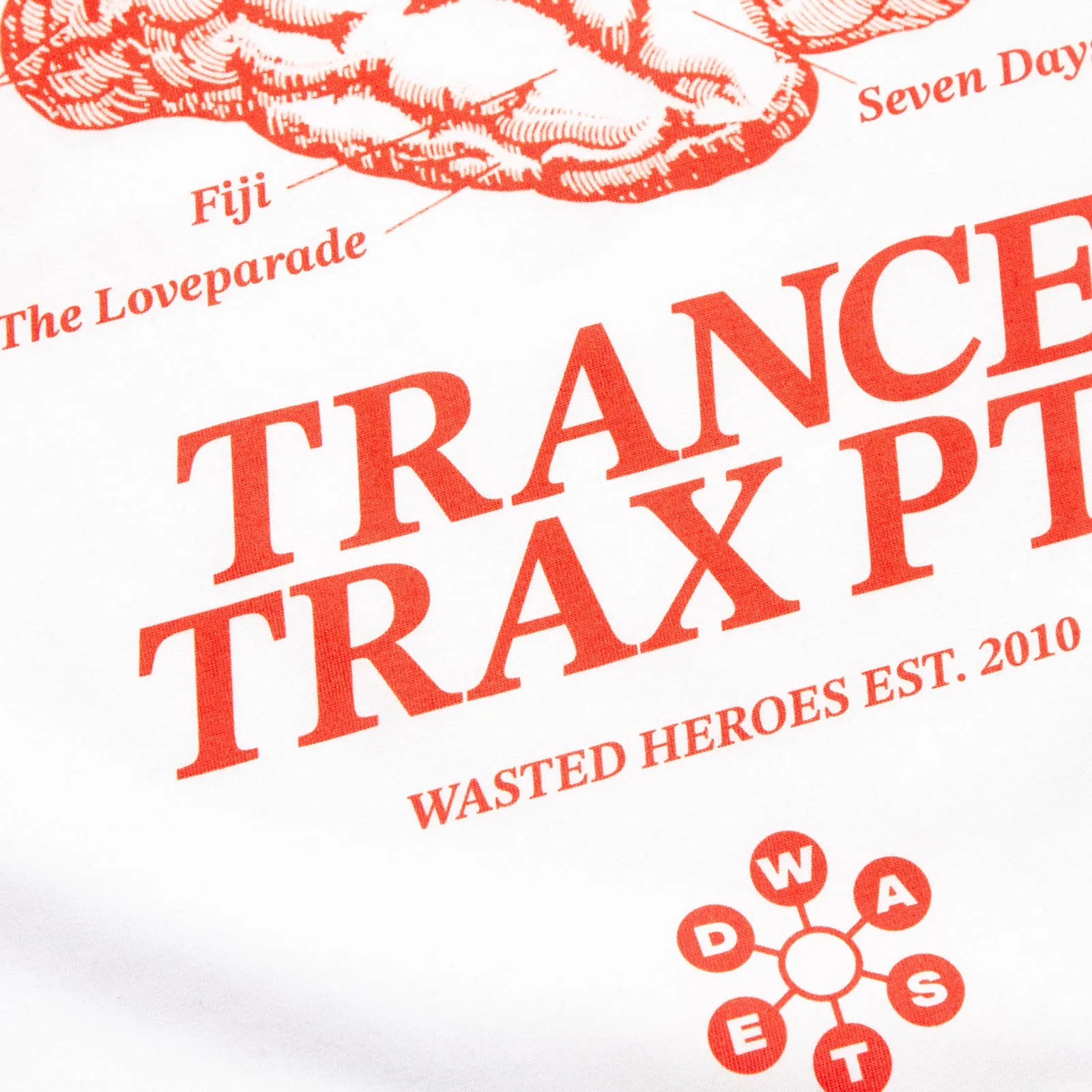 Trance Trax PT1 Back Print - Tshirt - White