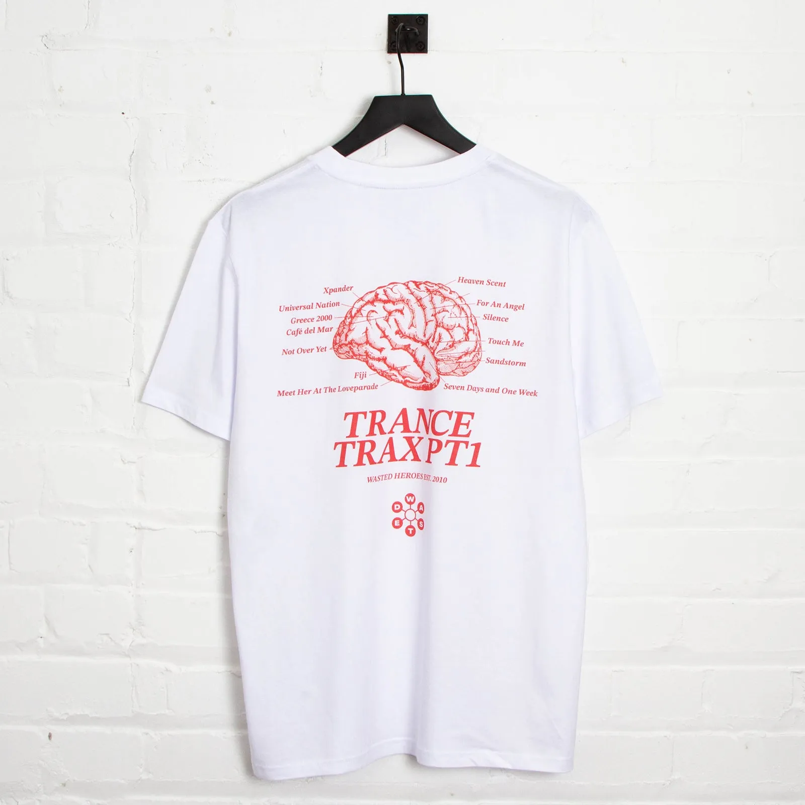 Trance Trax PT1 Back Print - Tshirt - White