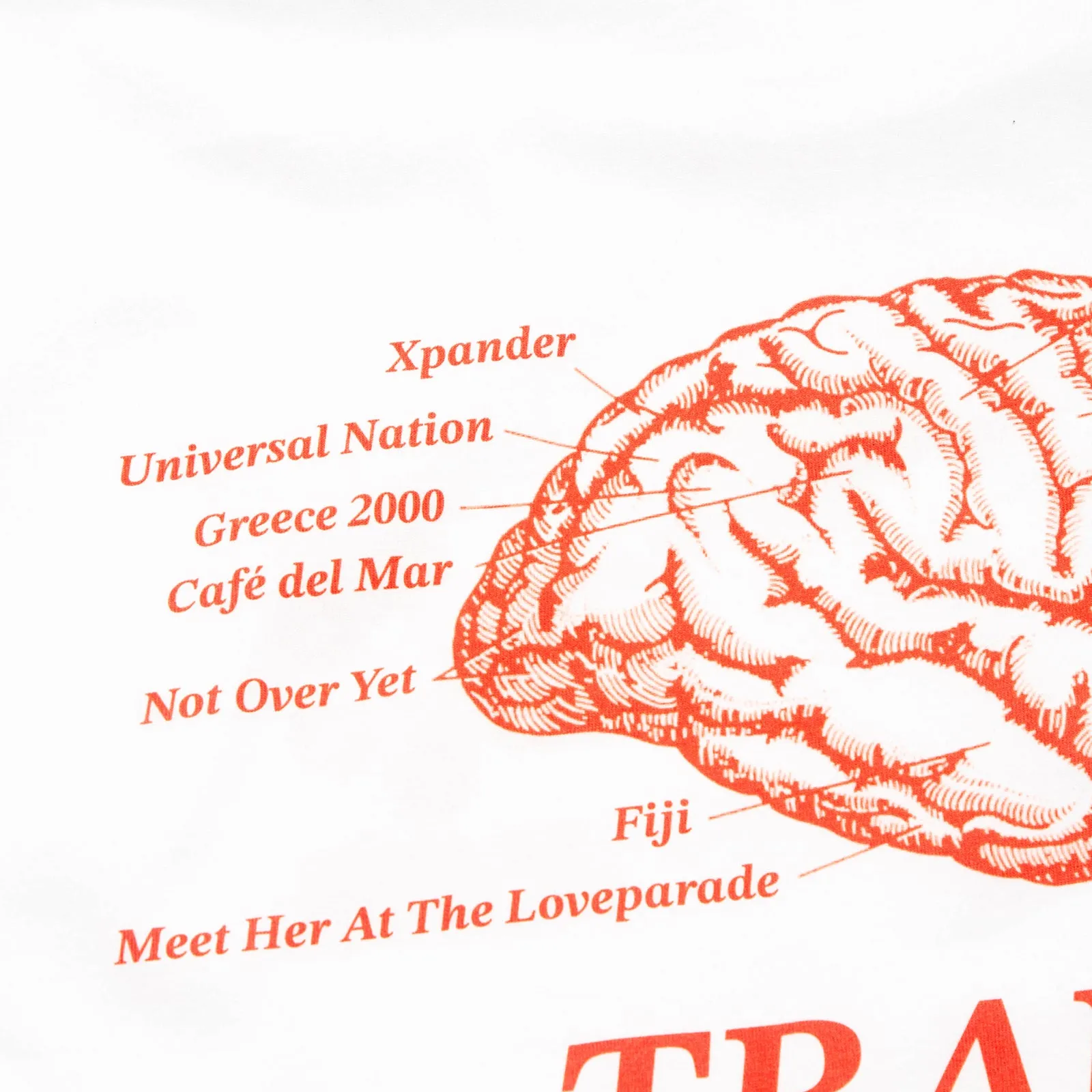 Trance Trax PT1 Back Print - Tshirt - White