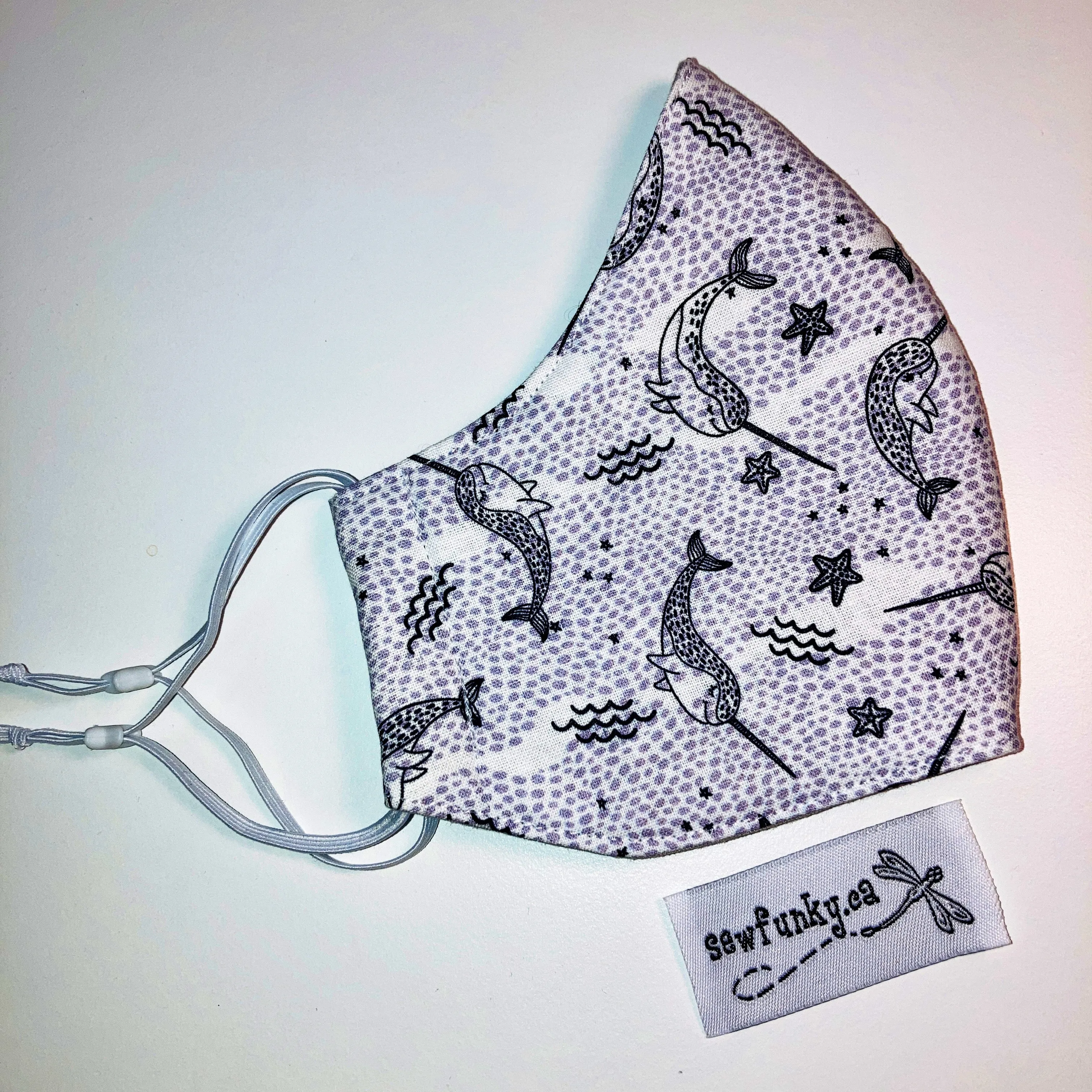 Triple Layer Fitted Cloth Face Masks for Adults 100% cotton