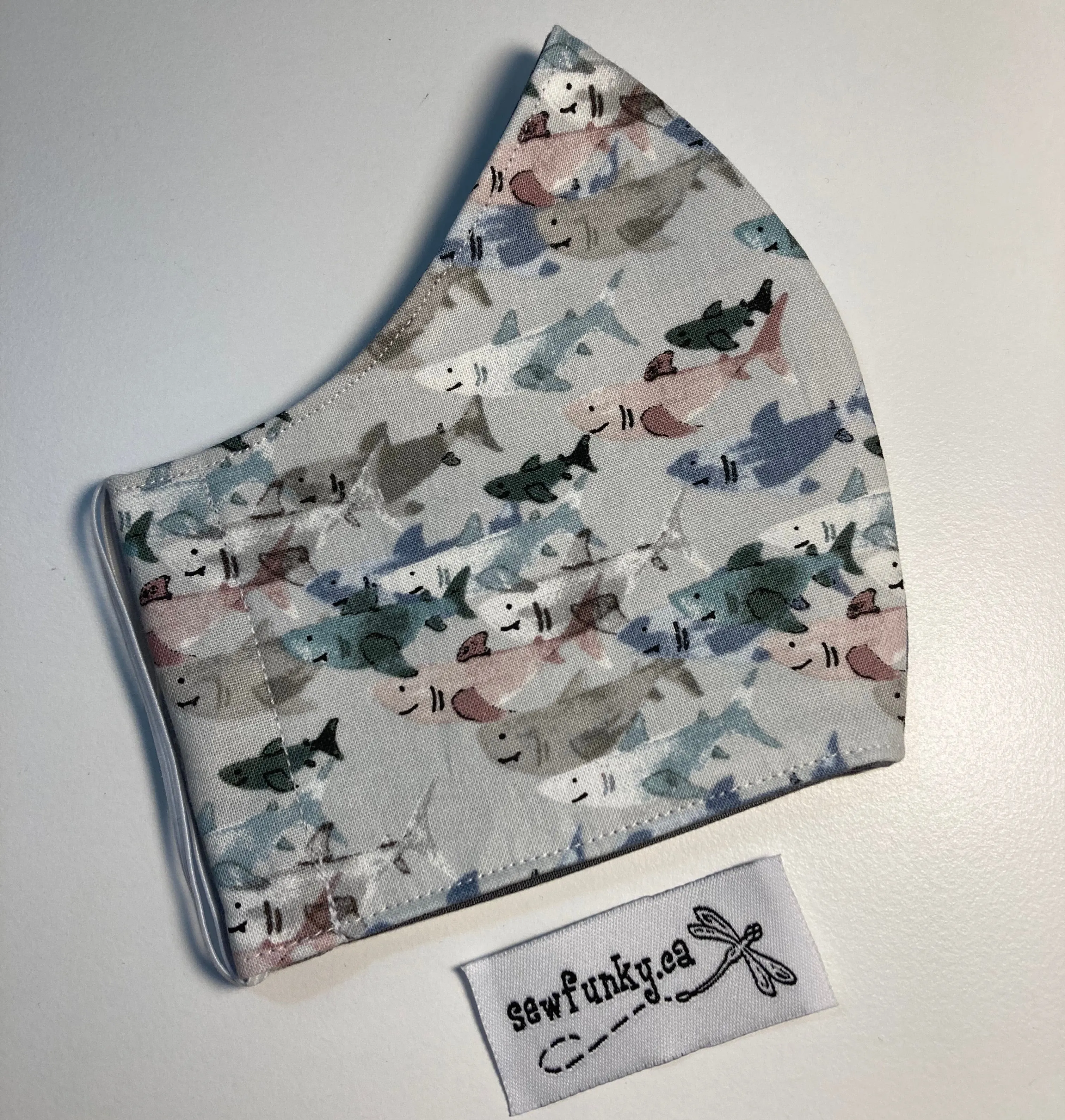 Triple Layer Fitted Cloth Face Masks for Adults 100% cotton