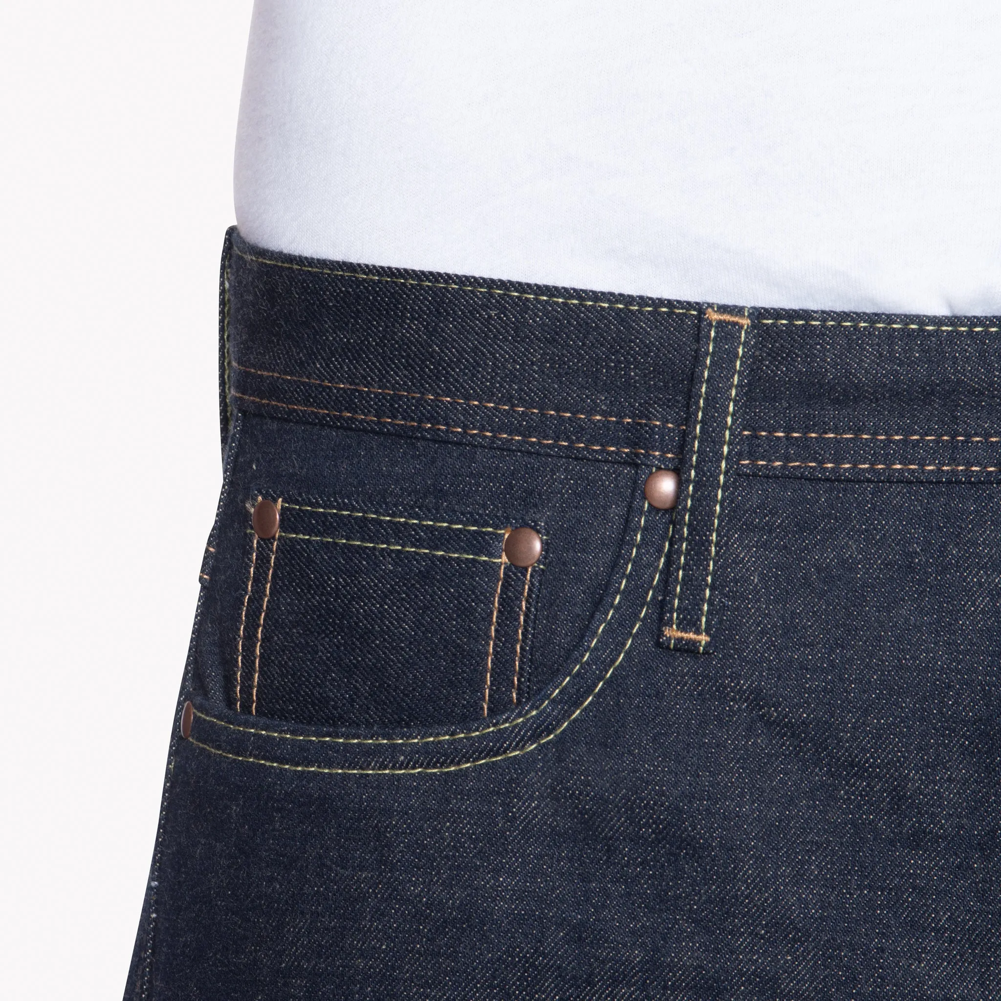 UB369 Straight Fit - 18oz Slub Selvedge With Natural Seed Weft
