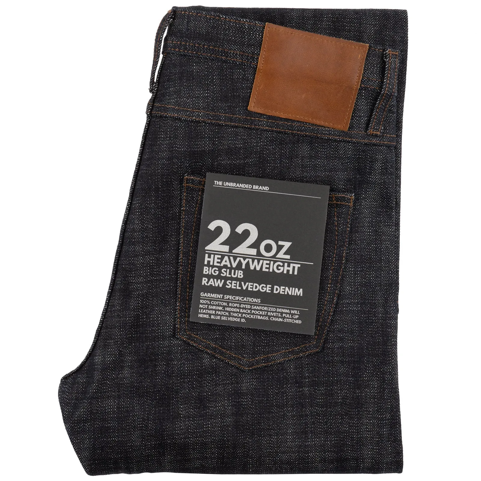 UB370 Straight - 22oz Heavyweight Big Slub Selvedge Denim
