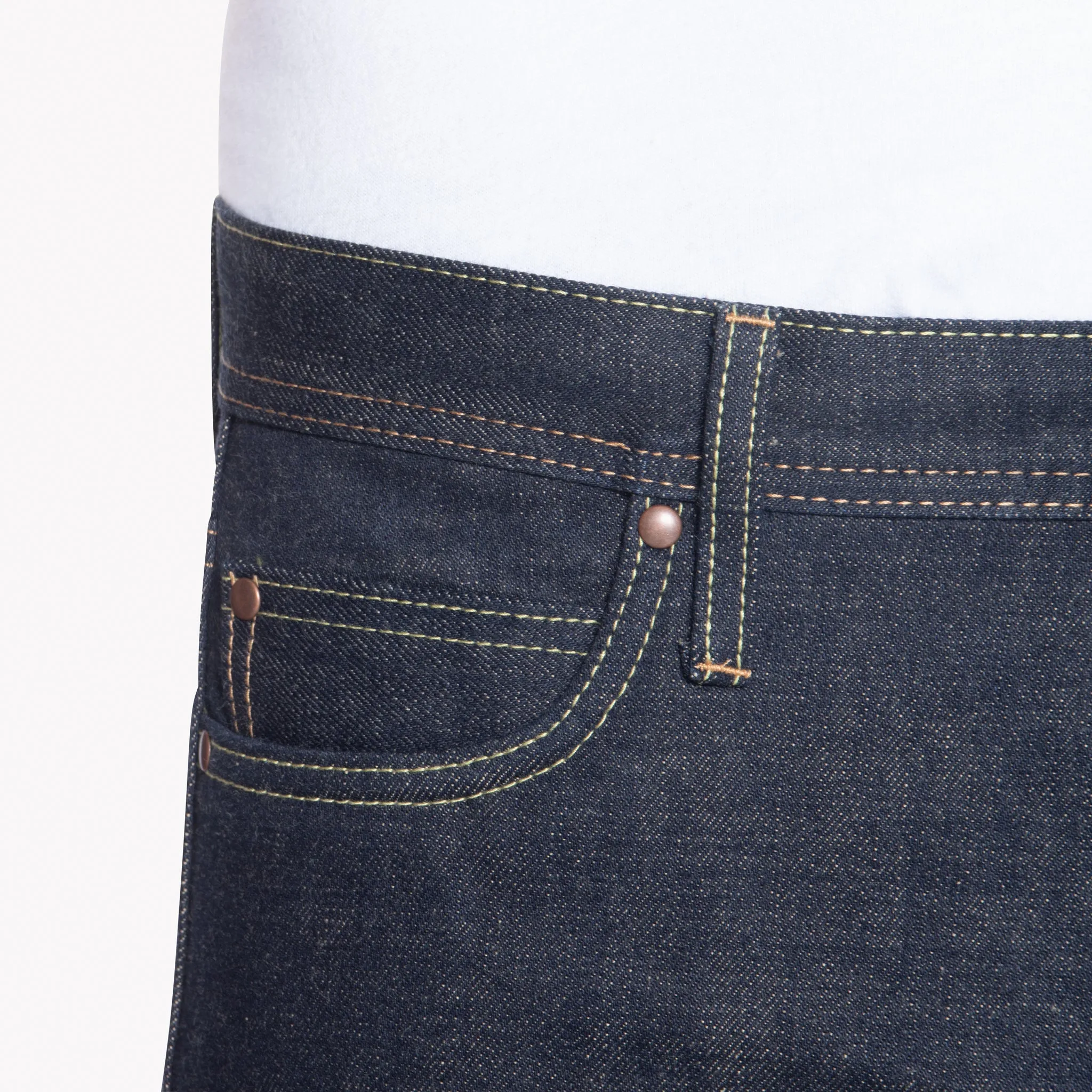 UB469 Tight Fit - 18oz Slub Selvedge With Natural Seed Weft