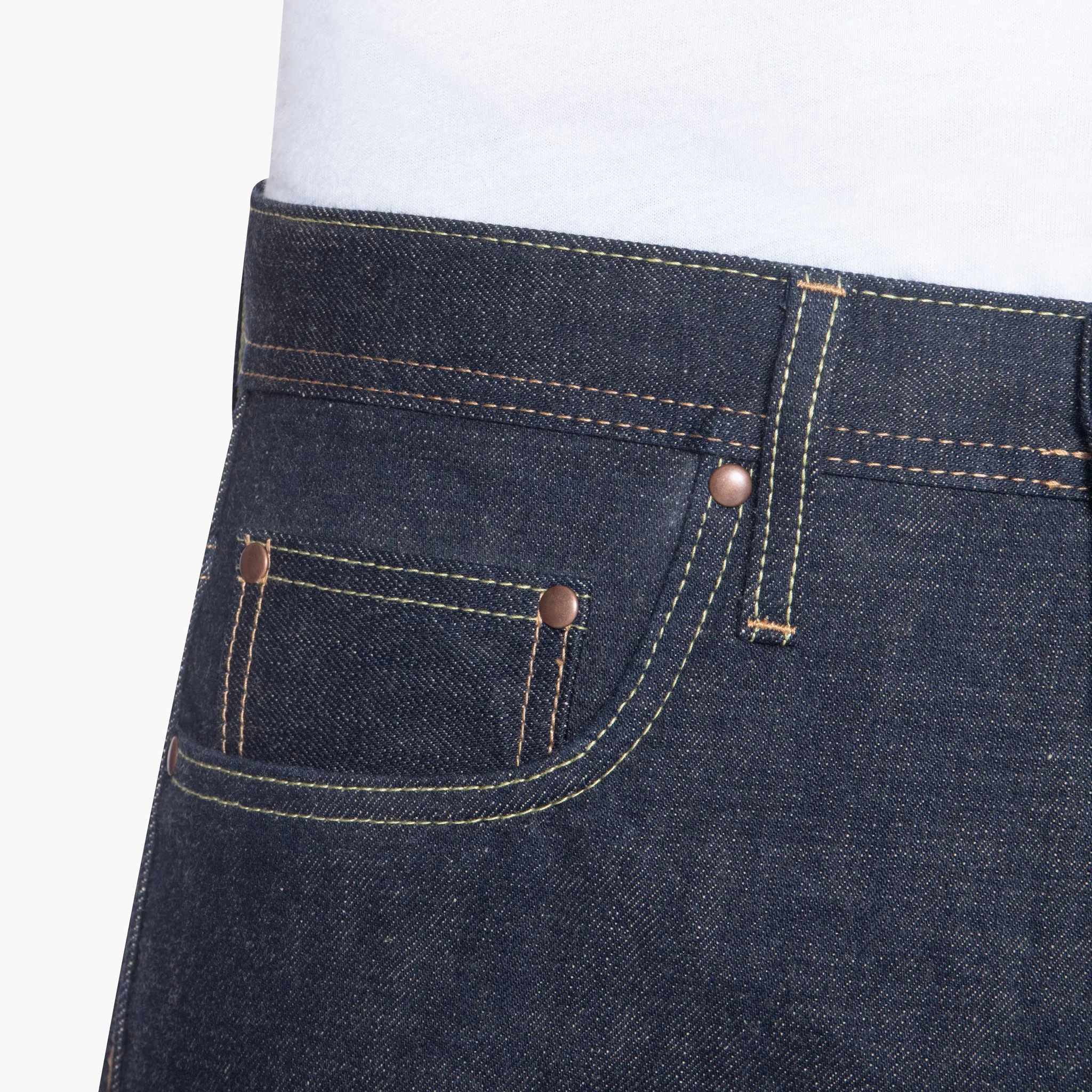 UB669 Relaxed Tapered Fit - 18oz Slub Selvedge With Natural Seed Weft