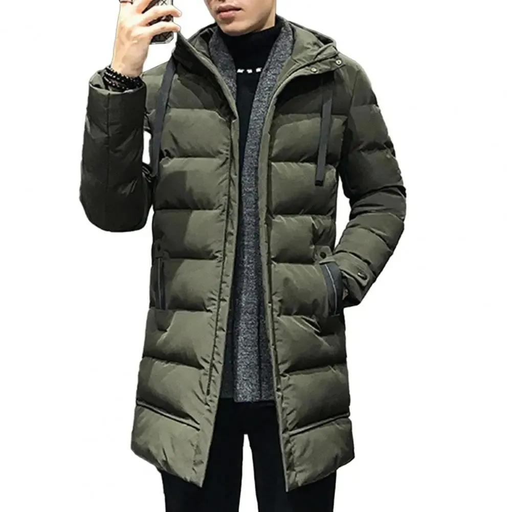 Vardell - Puffer Jacket Heren Lang met Capuchon, Dikke Isolatie, Winddicht & Warm