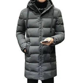 Vardell - Puffer Jacket Heren Lang met Capuchon, Dikke Isolatie, Winddicht & Warm