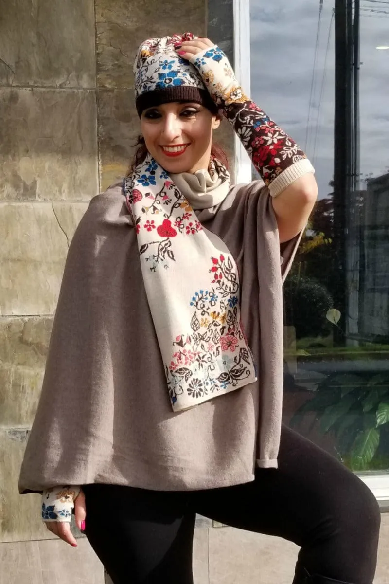 Wool Scarf from Ivko - Floral