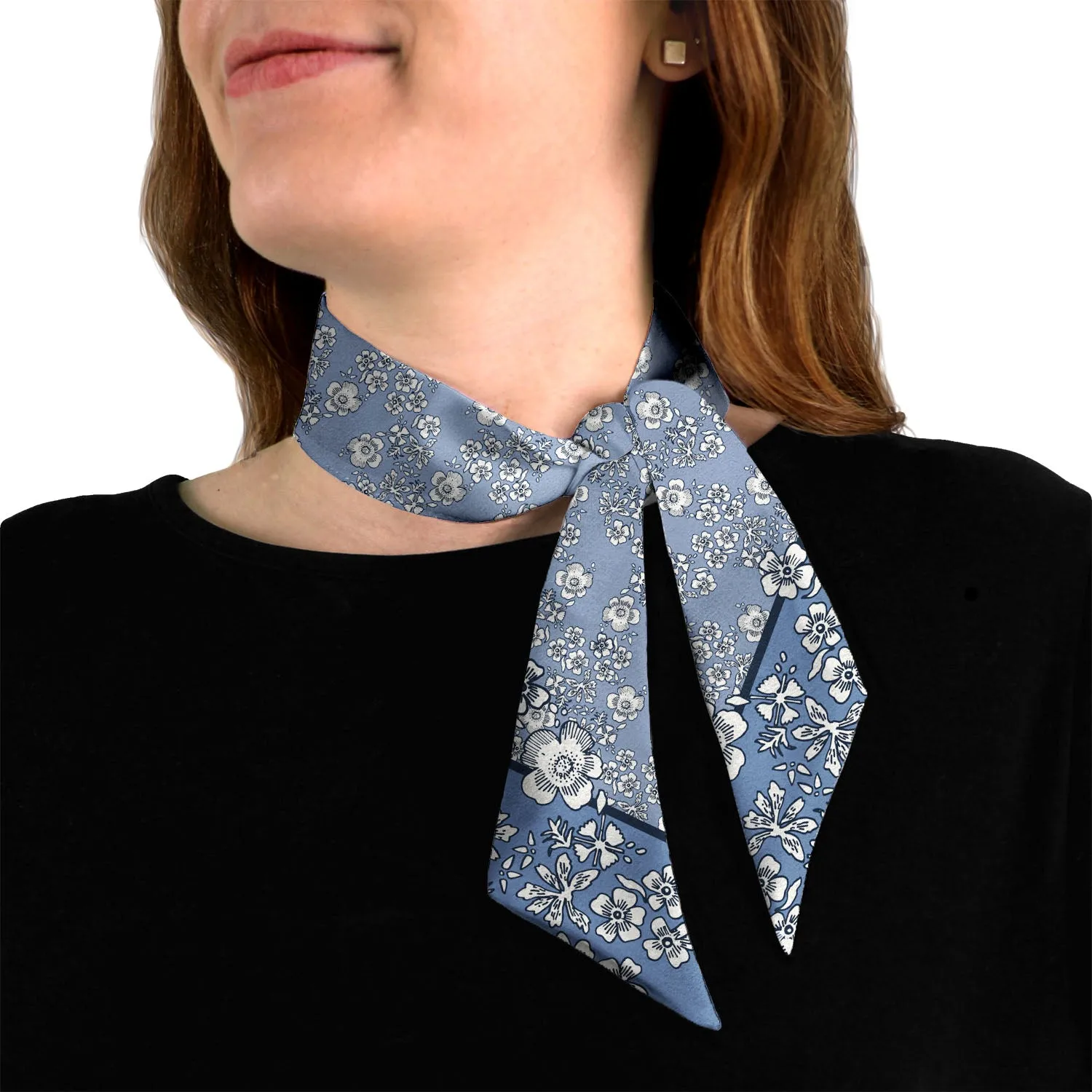 Zak Floral Stripe Hair Scarf