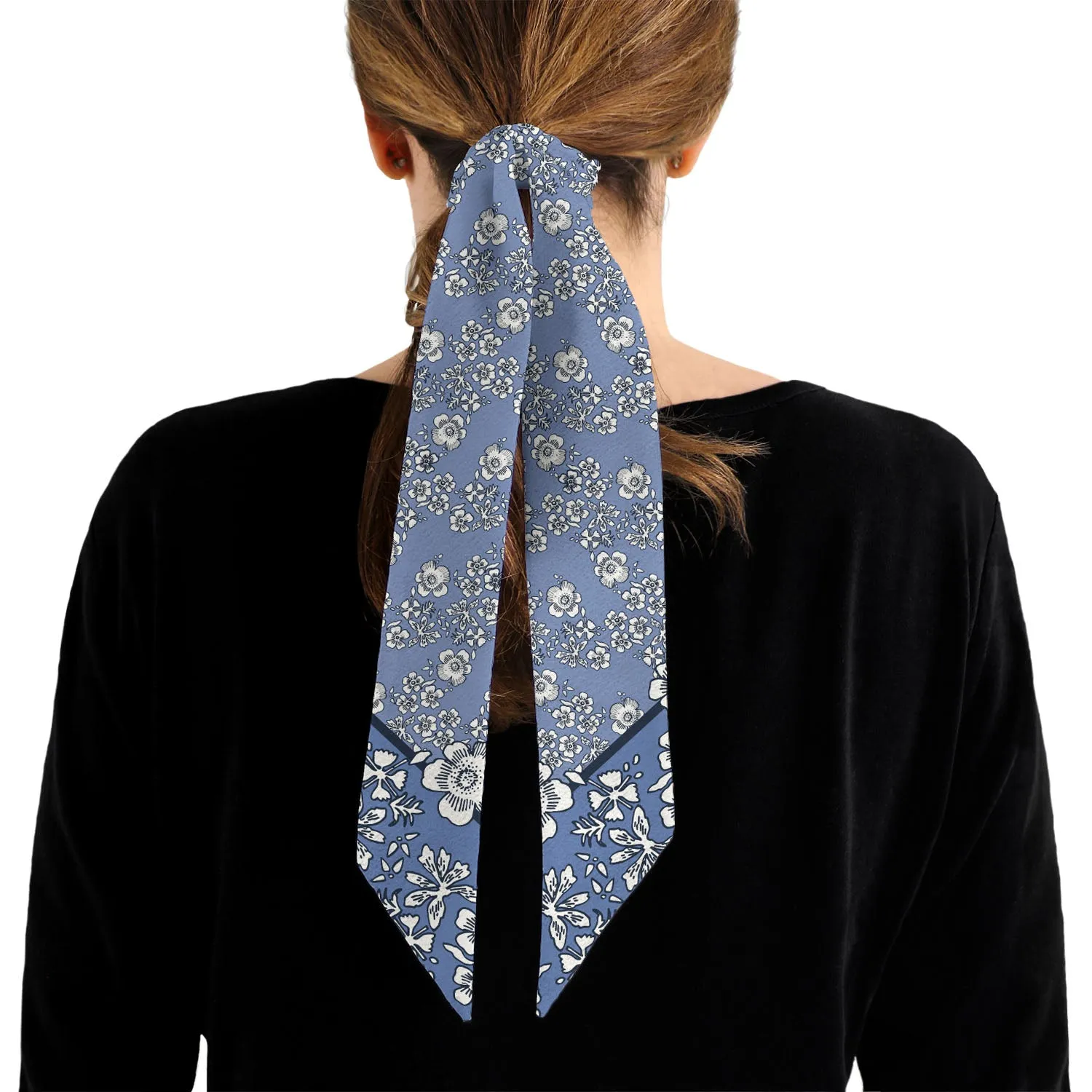 Zak Floral Stripe Hair Scarf